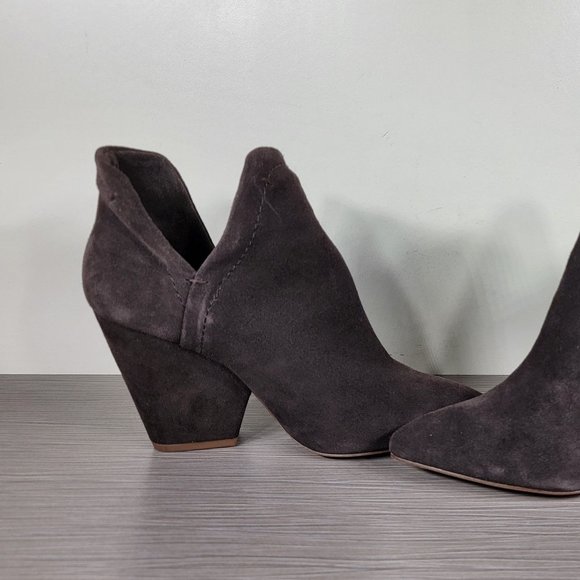 Splendid Cheryl Split Shaft Bootie, Brown Suede, Womens Size 9 & 9.5 - Picture 7 of 9